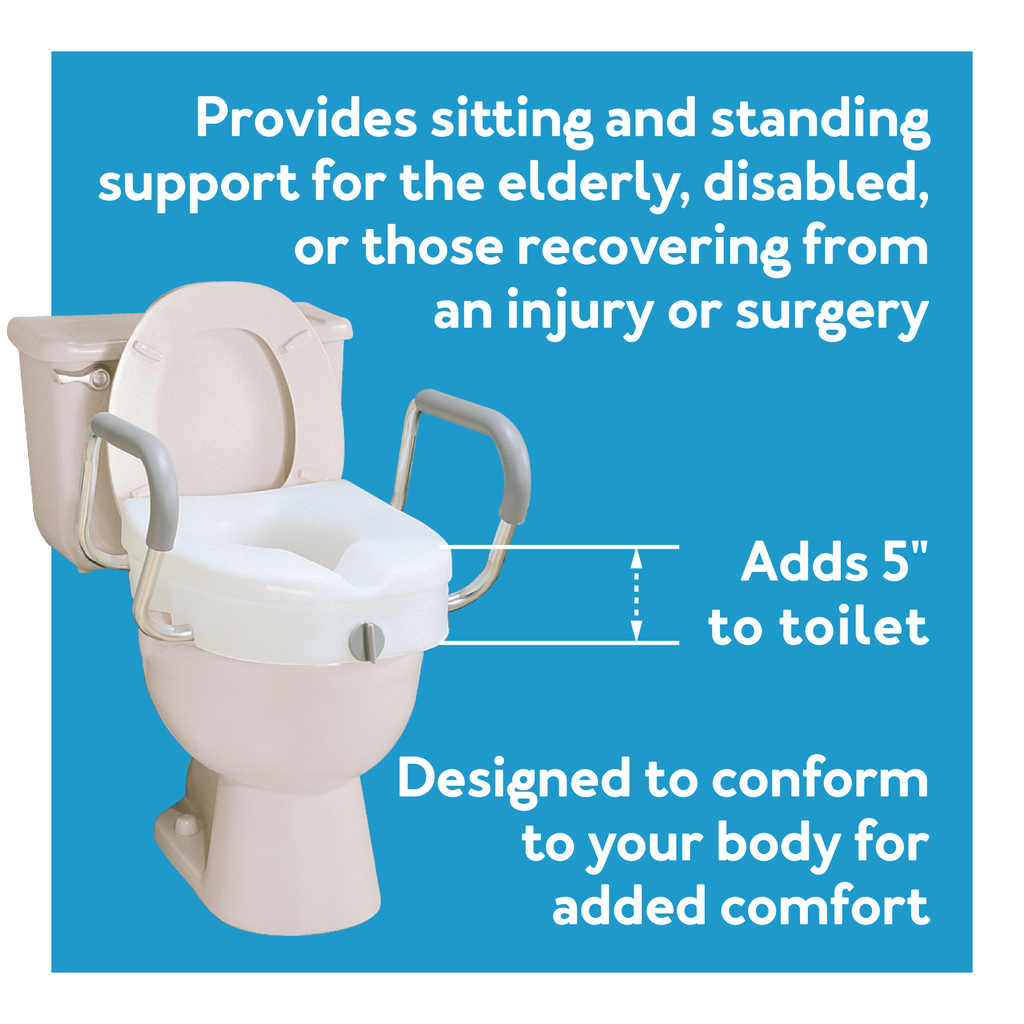 Carex E Z Lock Raised Toilet Seat Davies Home Healthcare